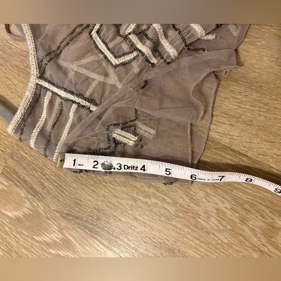 Free People XS Sheer Beaded Top - Picture 12 of 12